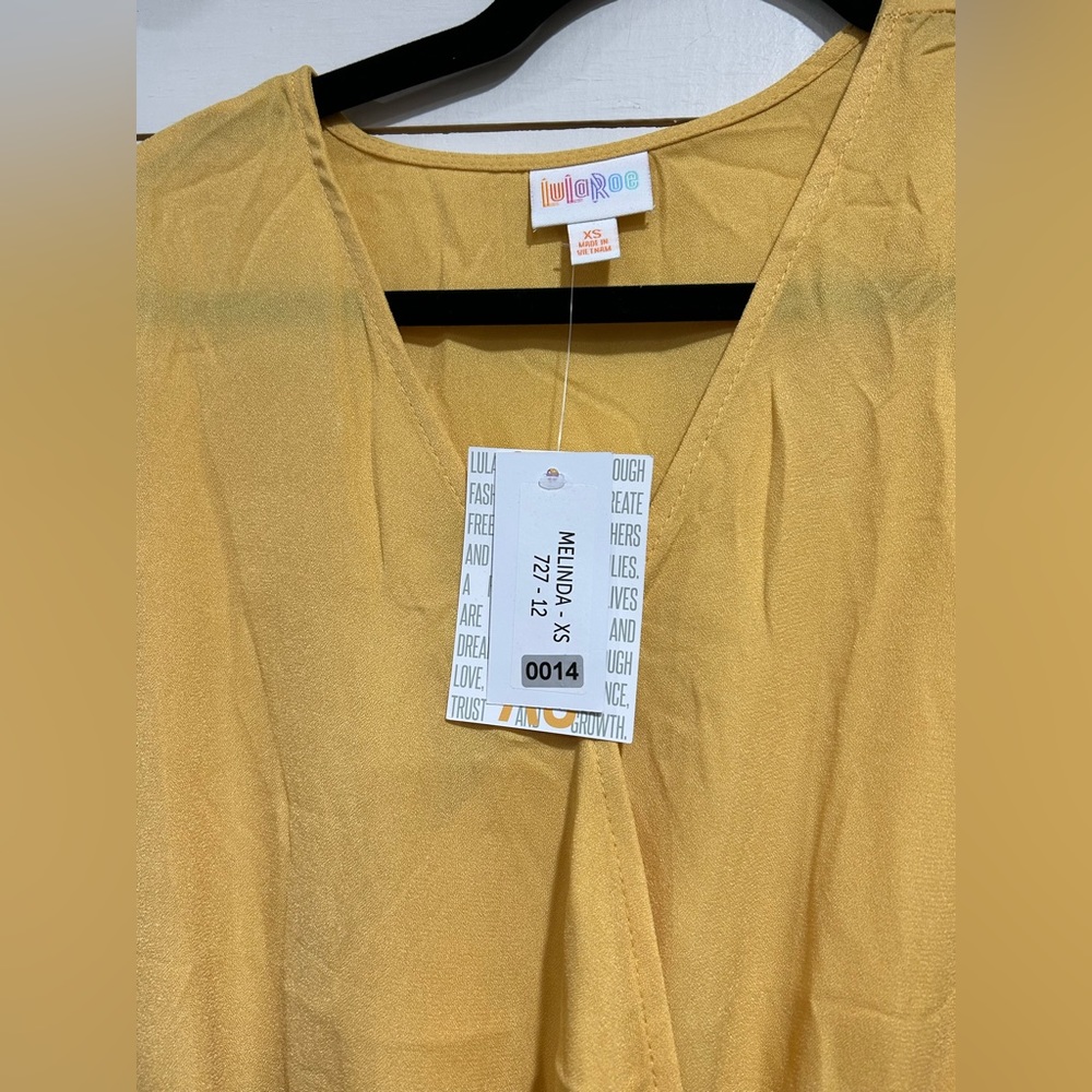 Mustard  Melinda Romper by LULAROE - Picture 2 of 5